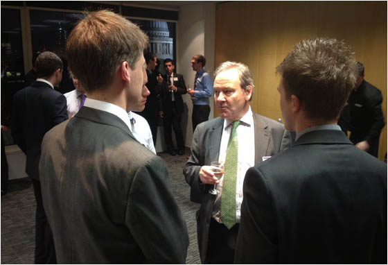 Richard Brown Eurostar Chairman chatting at length with YRP members after the event Richard Brown Eurostar Chairman chatting at length with YRP members after the event